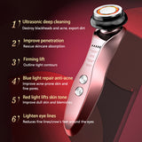 4In1 Ultrasonic Massager for Face EMS Microcurrent Lifiting Firming LED Light Photon Therapy Acne Wrinkle Removal Skincare