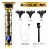 Men's Hair Trimmer Baldheaded Hair Clipper Electric Cordless Shaver Barber Precision Finishing Hair Cutter Beard Shaving Machine