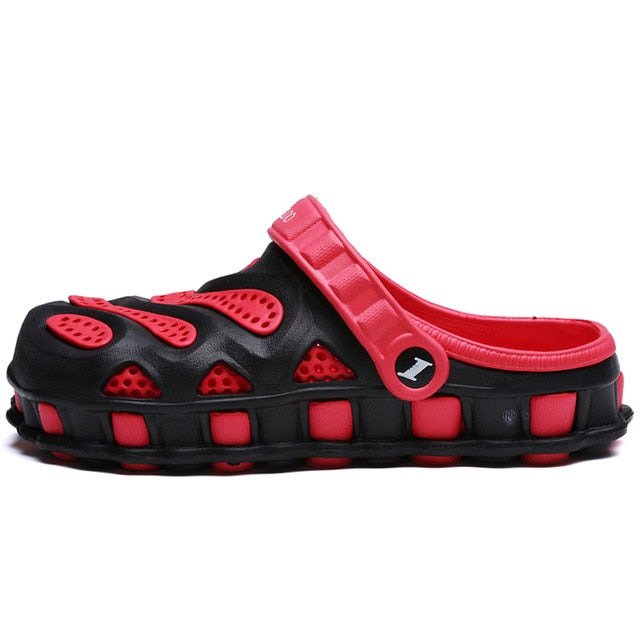 Men's Sandals Aqua Breathable Water Beach Shoes For Men  Clogs Flat Slippers