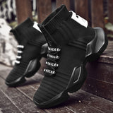 Socks Sneakers Men Shoes Chunky Dad Shoes Men Knit Breathable Walking Sneakers