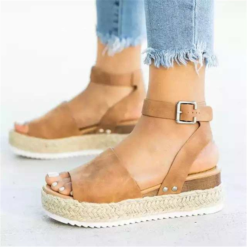 Wedges Shoes For Women High Heels Sandals Woman Summer Shoes Plus Size