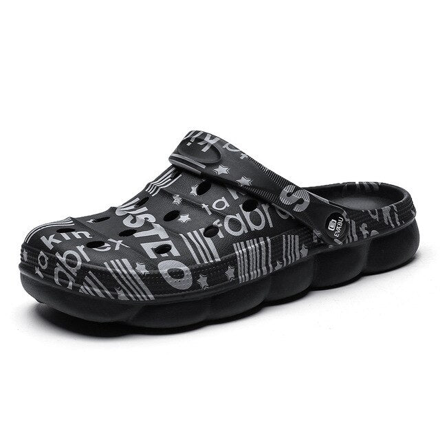 men's sandals summer hole shoes crocodile bakelite men's EVA unisex beach flat sandals and slippers